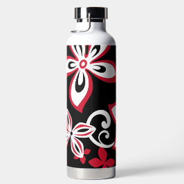 ALOHA HAWAII (SCHWARZ/ROT) WASSERFLASCHE TRINKFLASCHE