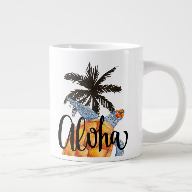 Aloha Hawaii Sea Turtle Hawaiian Island Tasse (Rechts)