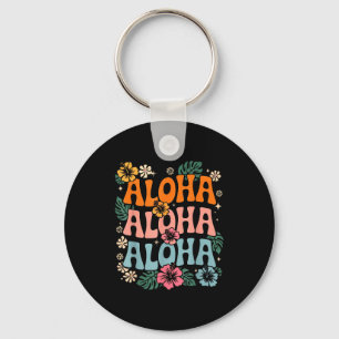 Aloha Hawaii Strand hawaiianische Insel Blumen Lua Schlüsselanhänger