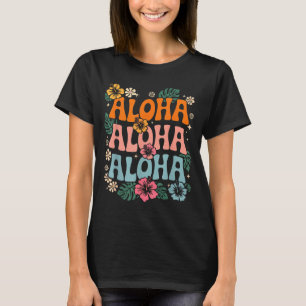Aloha Hawaii Strand Hawaiianische Insel Blumen Lua T-Shirt