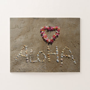 Aloha Hawaii Strand und Muscheln Puzzle