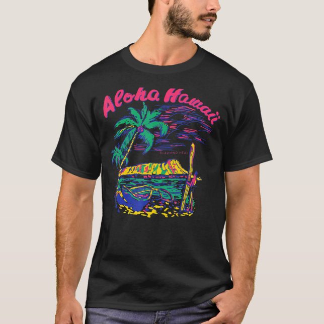Aloha Hawaii Summer Beach Vibes for Mens Womens T-Shirt (Vorderseite)