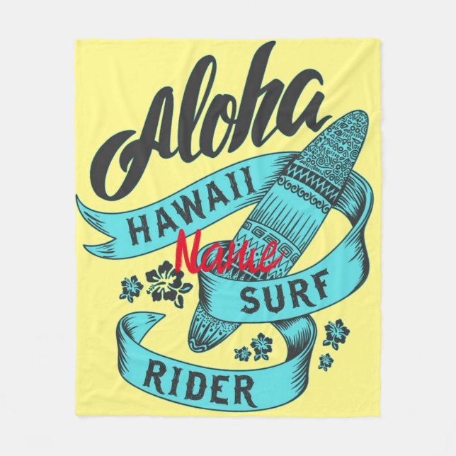 Aloha Hawaii Surf Rider Thunder_Cove Fleecedecke (Vorderseite)