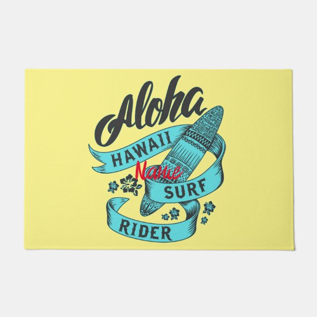 Aloha Hawaii Surf Rider Thunder_Cove Fußmatte (Vorderseite)