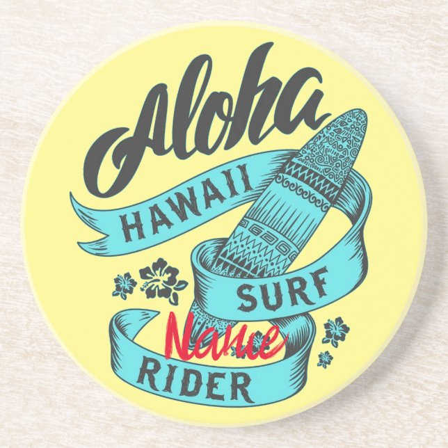Aloha Hawaii Surf Rider Thunder_Cove Getränkeuntersetzer (Vorne)
