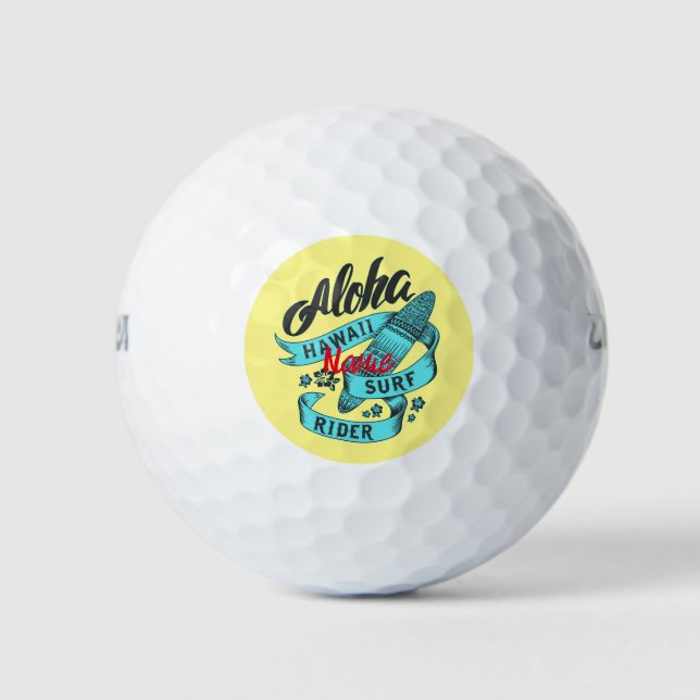 Aloha Hawaii Surf Rider Thunder_Cove Golfball (Vorderseite)