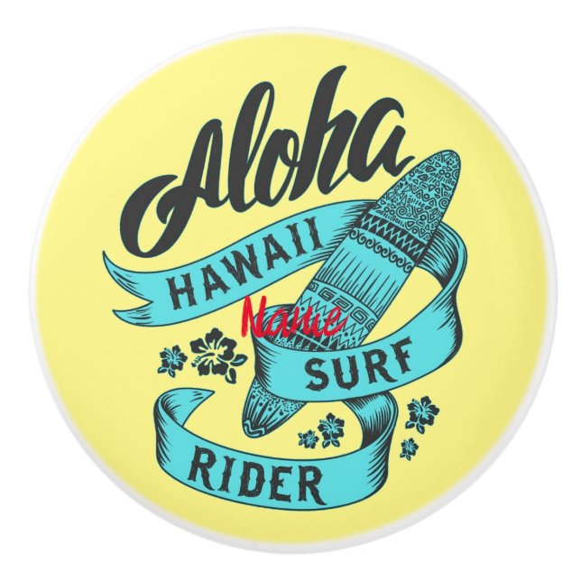 Aloha Hawaii Surf Rider Thunder_Cove Keramikknauf (Vorderseite)