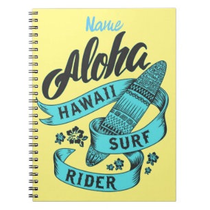 Aloha Hawaii Surf Rider Thunder_Cove Notizblock