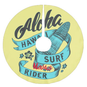 Aloha Hawaii Surf Rider Thunder_Cove Polyester Weihnachtsbaumdecke