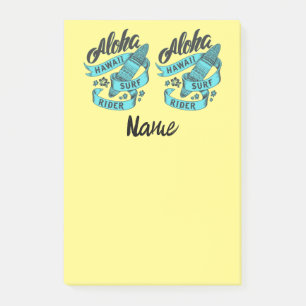 Aloha Hawaii Surf Rider Thunder_Cove Post-it Klebezettel