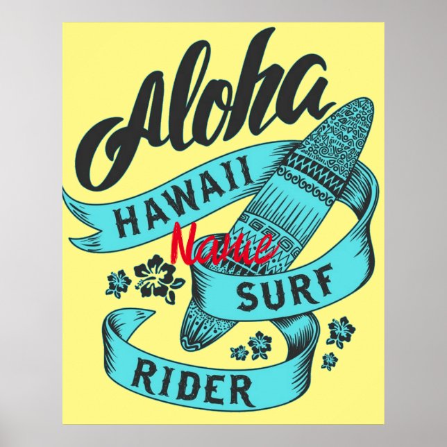 Aloha Hawaii Surf Rider Thunder_Cove Poster (Vorne)
