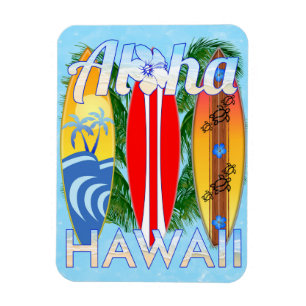 Aloha Hawaii Surfboards Magnet
