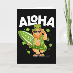 Aloha Hawaii Surfen Leprechaun St Patricks Day Ha Karte