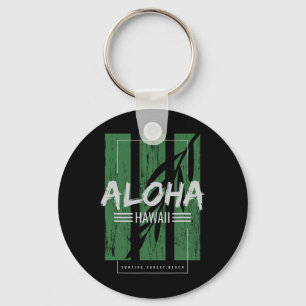 Aloha Hawaii Surfen Sunset Beach Schlüsselanhänger
