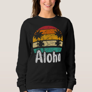 Aloha Hawaii Surfing Retro Sunset 14 Sweatshirt