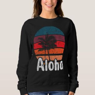 Aloha Hawaii Surfing Retro Sunset 28 Sweatshirt