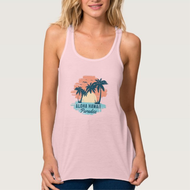 Aloha Hawaii Tank Top (Vorderseite)