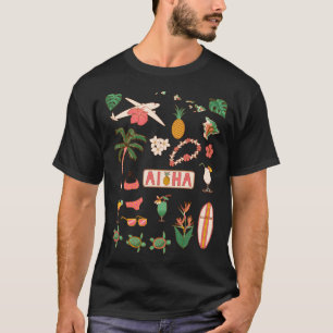 Aloha Hawaii Travel Graphics T-Shirt