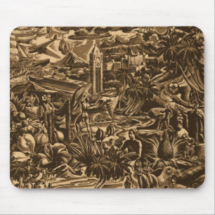 Aloha Hawaii-tropisches landschaftliches von Oahu Mousepad