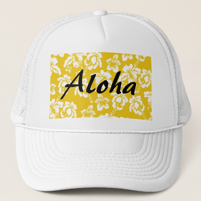 Aloha Hawaii Truckerkappe (Vorderseite)