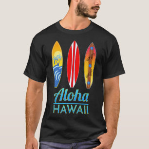 Aloha Hawaii Vintag Retro Surfboards Surfing765 T-Shirt