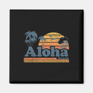 Aloha Hawaii Vintage Strand Sommer Surfen 70er Ret Magnet