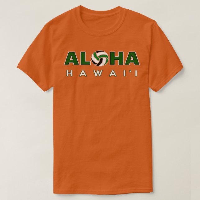 ALOHA Hawaii Volleyball T-Shirt (Design vorne)