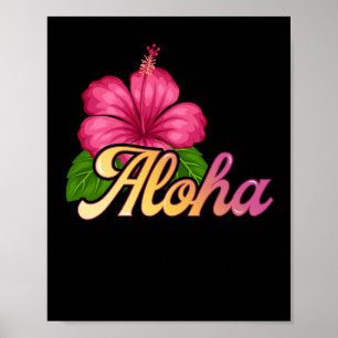AlOHA Hawaii vom Island Summer Beach Poster