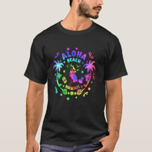 Aloha Hawaii von der Insel Tie Dye Familienreise V T-Shirt