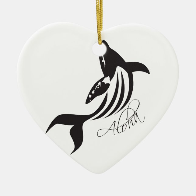Aloha Hawaii-Wal Keramik Ornament (Vorne)