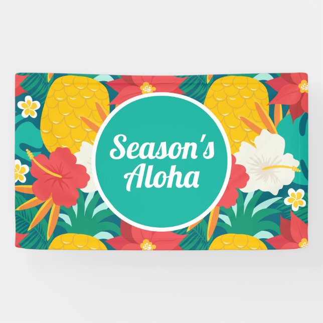 Aloha Hawaiian Banner der Saison (Horizontal)