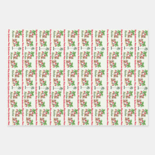 Aloha Hawaiian Christmas Wrapping Paper Geschenkpapier Set