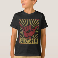 Aloha Hawaiian Hawaii Vintage abgenutzt Shaka Schi