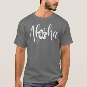 Aloha Hawaiian Hibiscus Flower Surfer Maui Kauai H T-Shirt