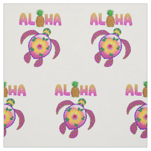 Aloha Hawaiian Honu Turtle Stoff