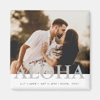 Aloha Hawaiian Island Foto Wedding Save the Date