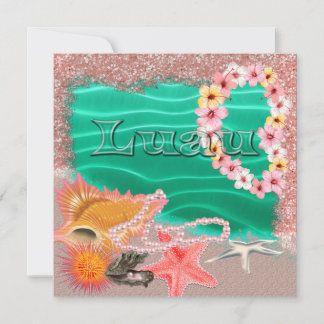 Aloha Hawaiian Luau Einladung