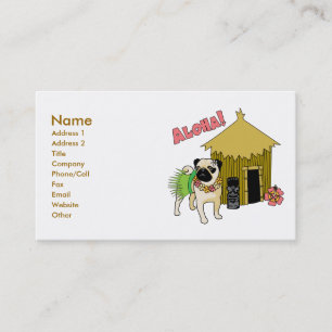 Aloha! Hawaiian Mops Business Cards benutzerdefini Visitenkarte