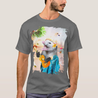 Aloha Hawaiian Possum Opossum Beach TShirt
