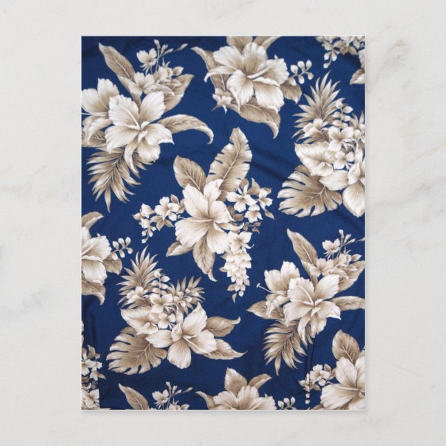 Aloha Hawaiian Print Postkarte (Vorderseite)