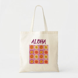 Aloha Hawaiian Retro Frucht Pink  Tragetasche