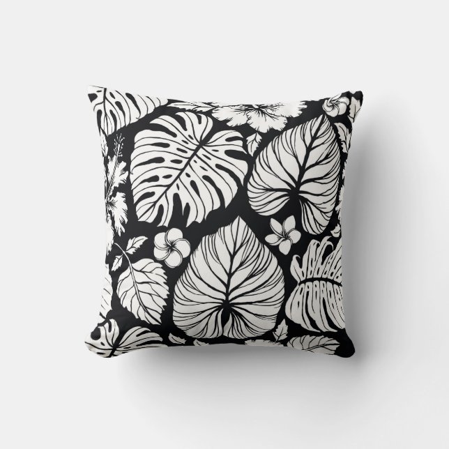 Aloha Hawaiian Shirt Nahtloses Hintergrundmuster. Kissen (Vorderseite)