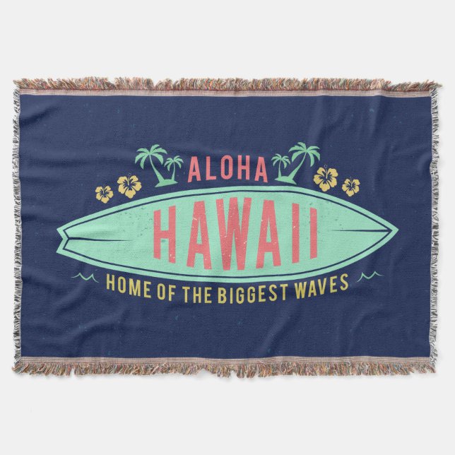 Aloha Hawaiian Surfer-Decken Decke (Vorderseite)