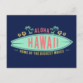 Aloha Hawaiian Surfer Postkarte