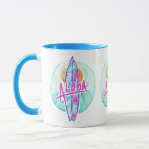 Aloha Hawaiian Surfer Tasse