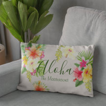 Aloha Hawaiian Tropical Floral Water color