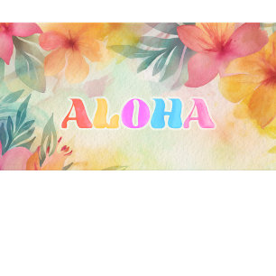 Aloha Hawaiianische Aquarellblumen T-Shirt