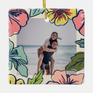 Aloha Hawaiianische Blume Keramikornament