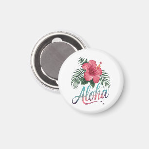 Aloha Hawaiianische Inseln Hawaii Hibiskusblüte Magnet