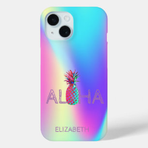Aloha Hawaiianischer Ananas Holografisch Case-Mate iPhone Hülle